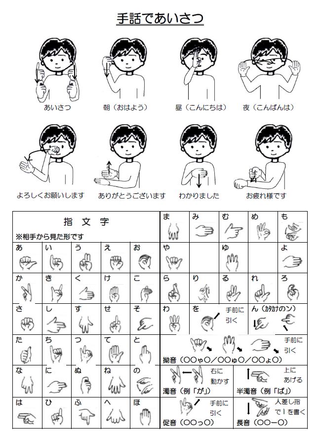 手話について 社会福祉法人千歳市社会福祉協議会